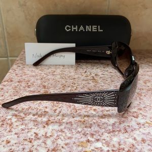 Authentic CHANEL crystal sunglasses